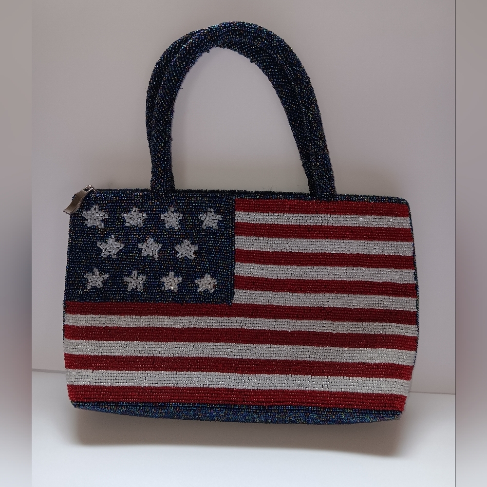 Patriotic Beaded Handbag